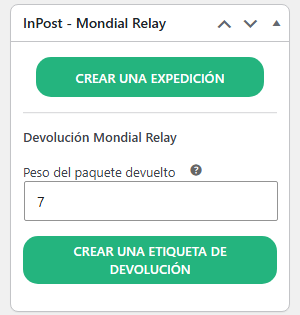 Botones de impresión de etiquetas
