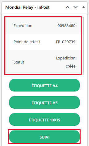 Bouton Suivi