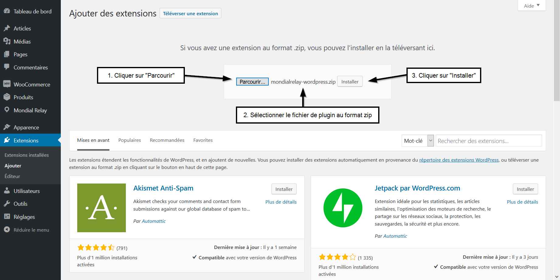 Installation plugin part3