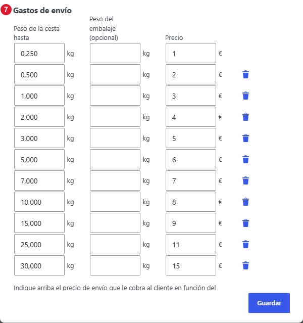 Configuración del método de envío Mondial Relay – InPost Oficial, parte 2